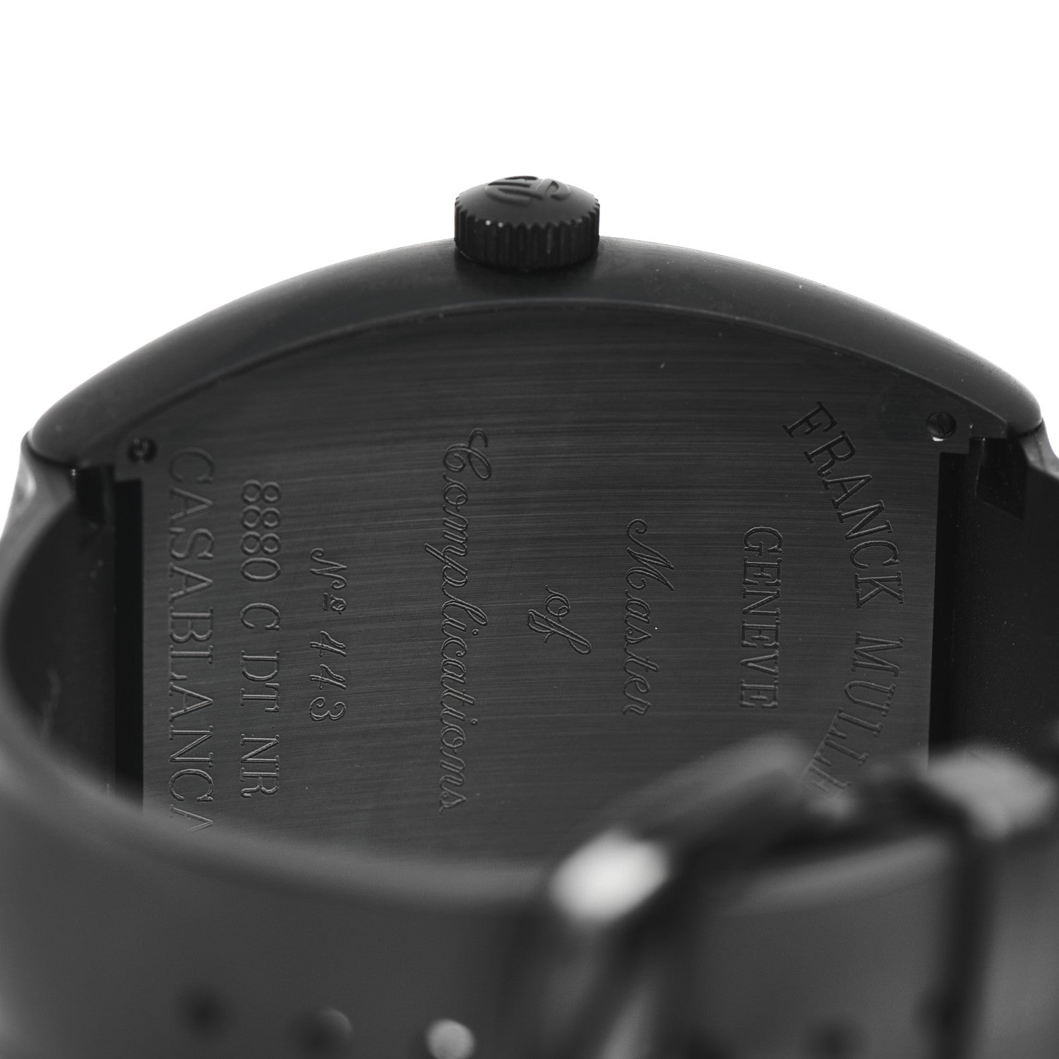 Franck Muller PVD Stainless Steel Rubber 39mm Casablanca Automatic Watch Black 8880CDTNR 4 of 4