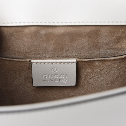 Gucci Calfskin Mini Sylvie Top Handle Bag White 8 of 10