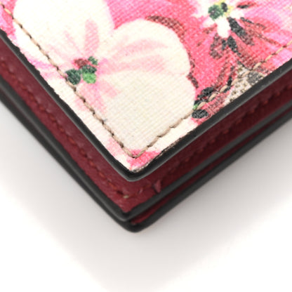 Gucci GG Supreme Monogram Blooms Chain Wallet Beige Multicolor Dry Rose 13 of 15