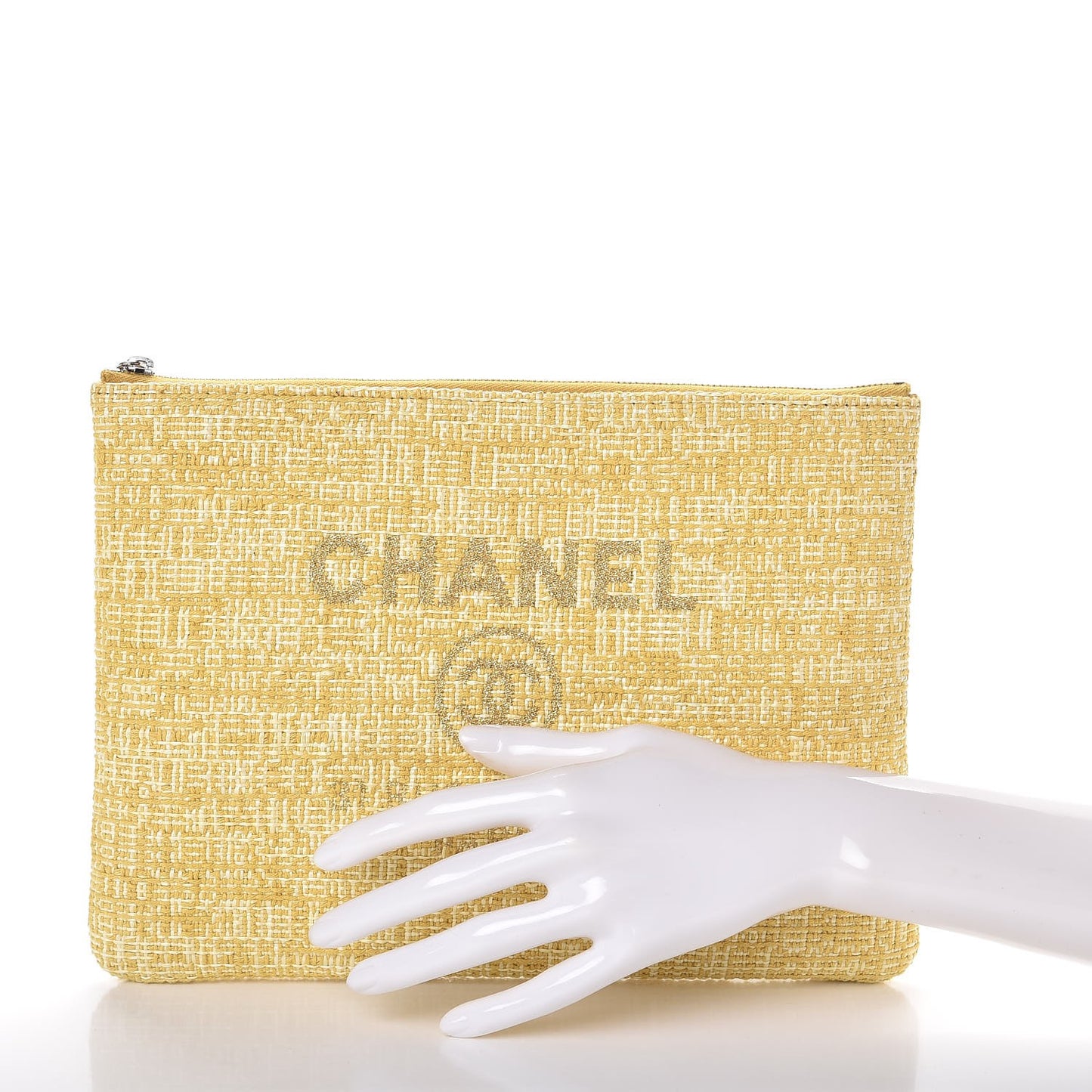 Canvas Small Deauville Pouch Light Yellow