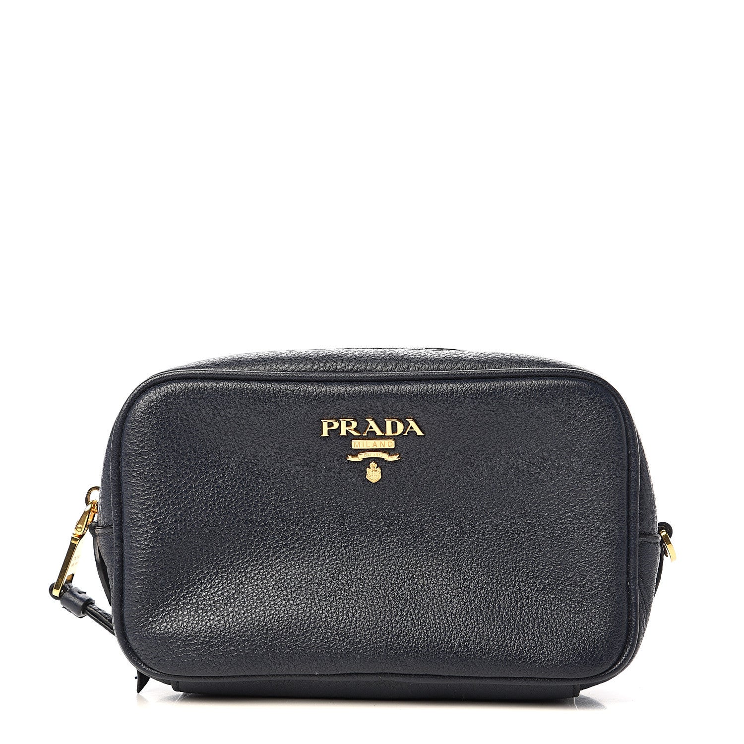 Prada Vitello Daino Cosmetic Pouch Baltico 1 of 9