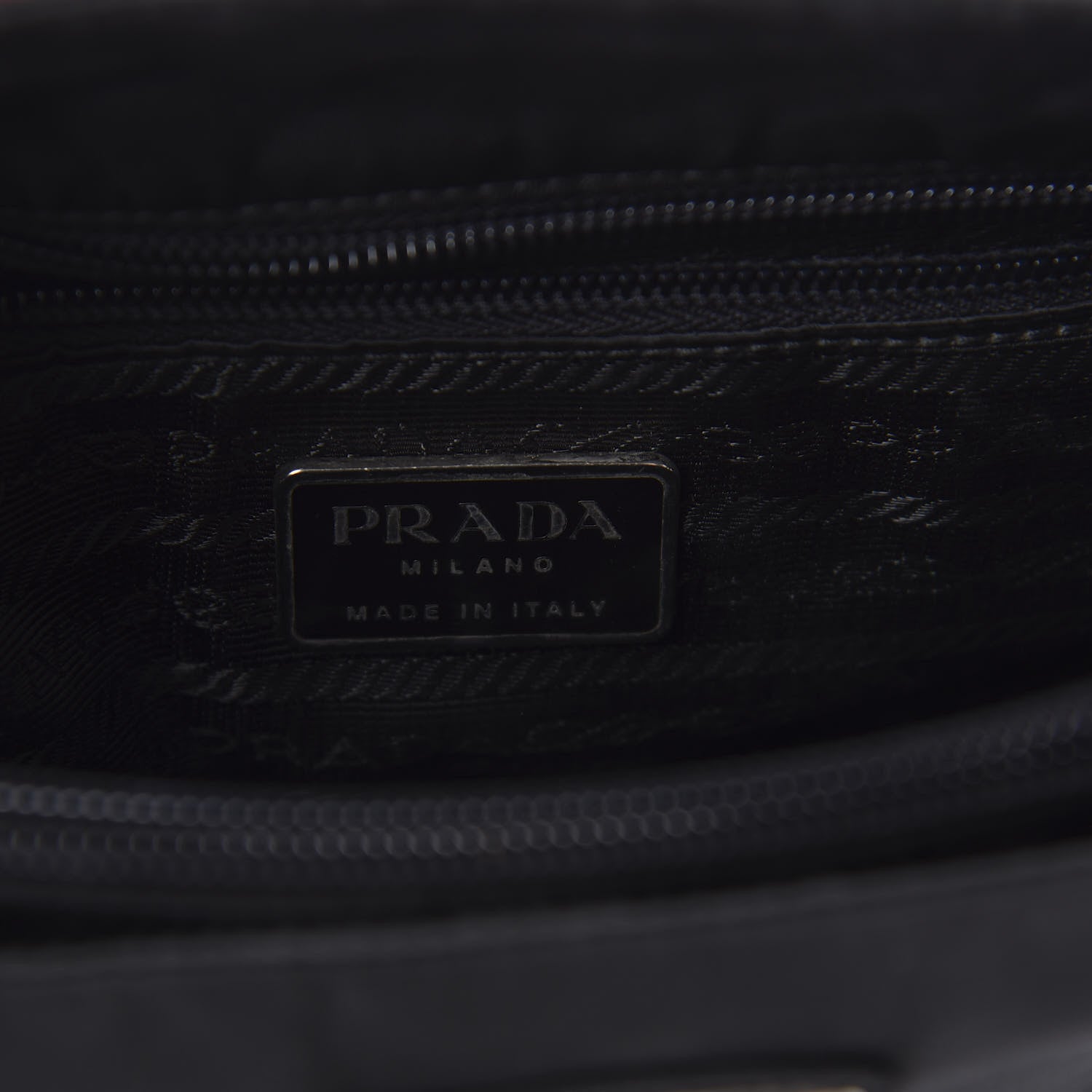 Prada Tessuto Nylon Vela Shoulder Bag Black 8 of 9