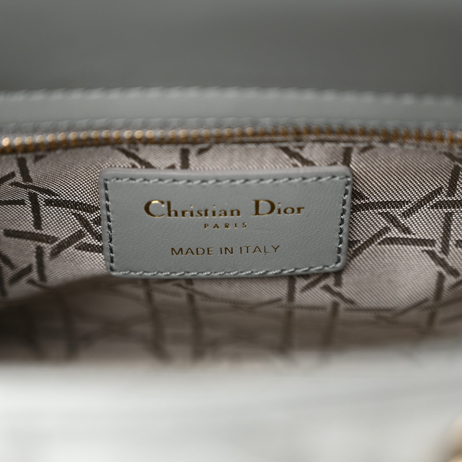 Christian Dior Lambskin Cannage Small My ABCDior Lady Dior Grey 6 of 11