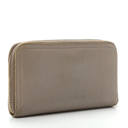Prada Vitello Daino Zip Around Wallet Pomice 3 of 13