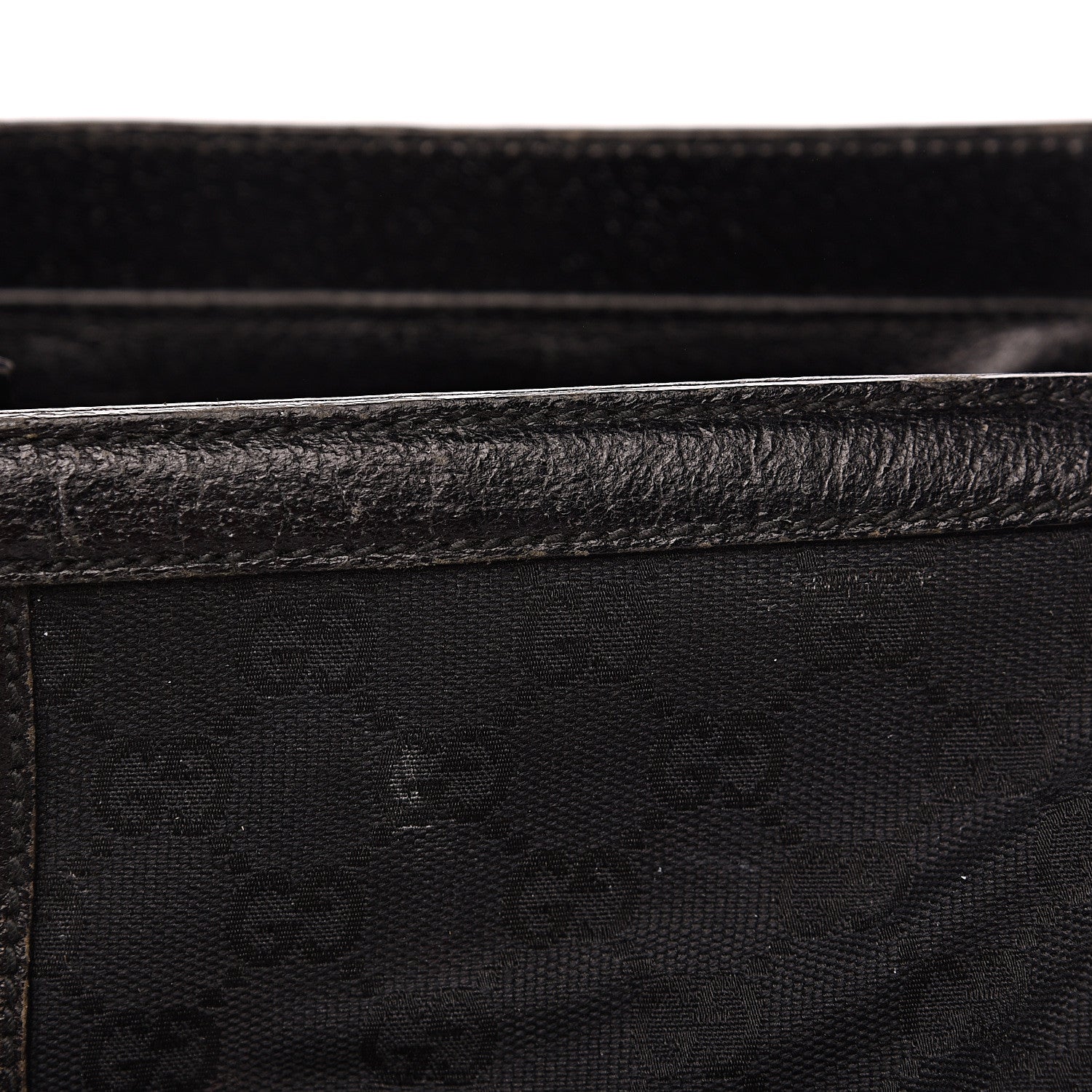 Gucci Monogram Web Large Treasure Boston Tote Black 9 of 25
