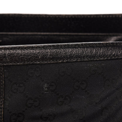 Gucci Monogram Web Large Treasure Boston Tote Black 9 of 25