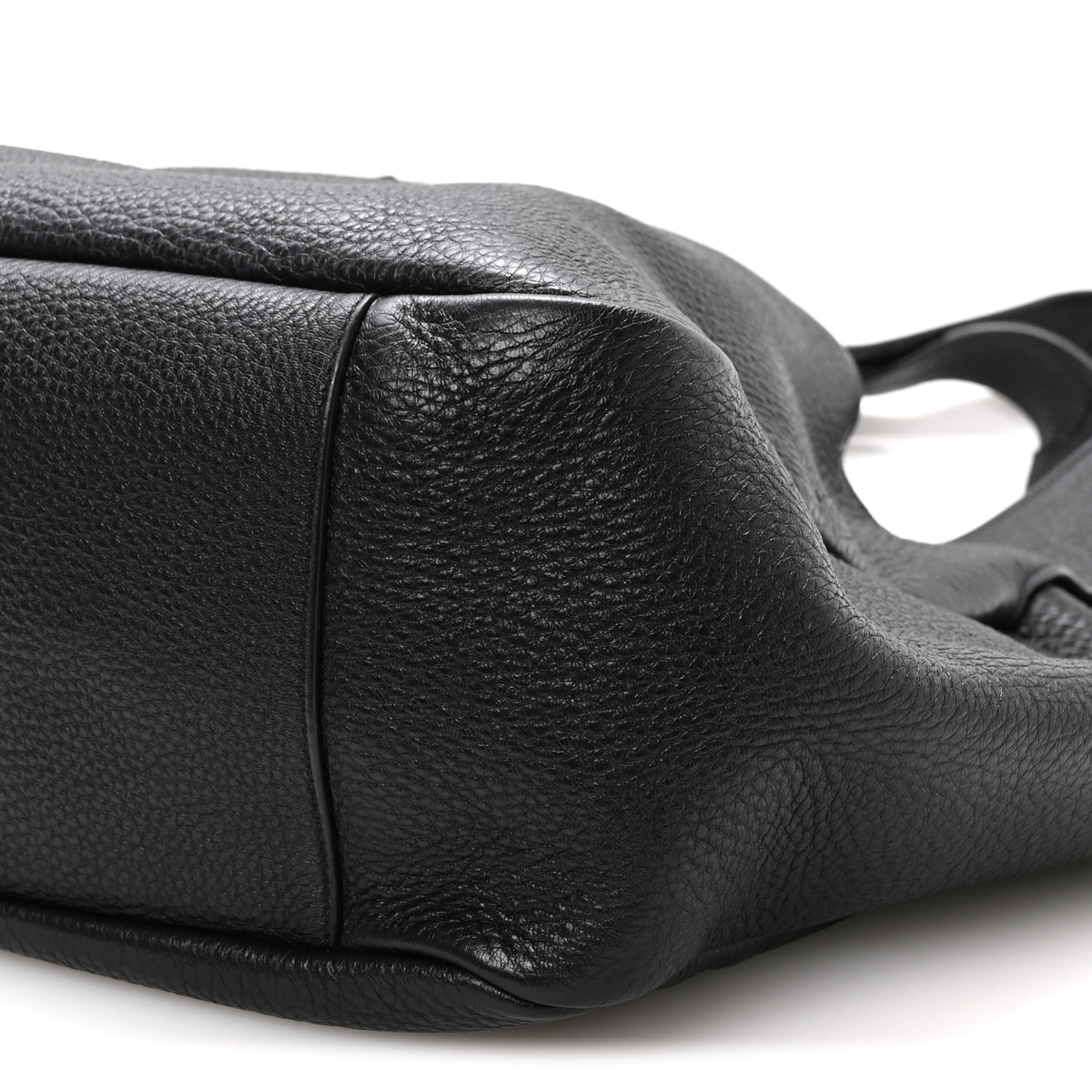 Grained Deerskin Bea Tote Black