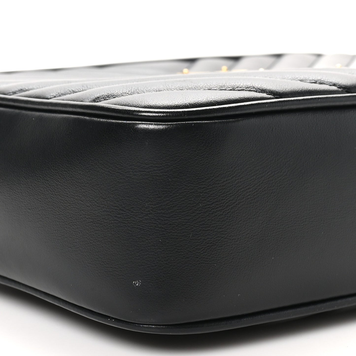 Calfskin Matelasse Monogram Lou Camera Bag Black