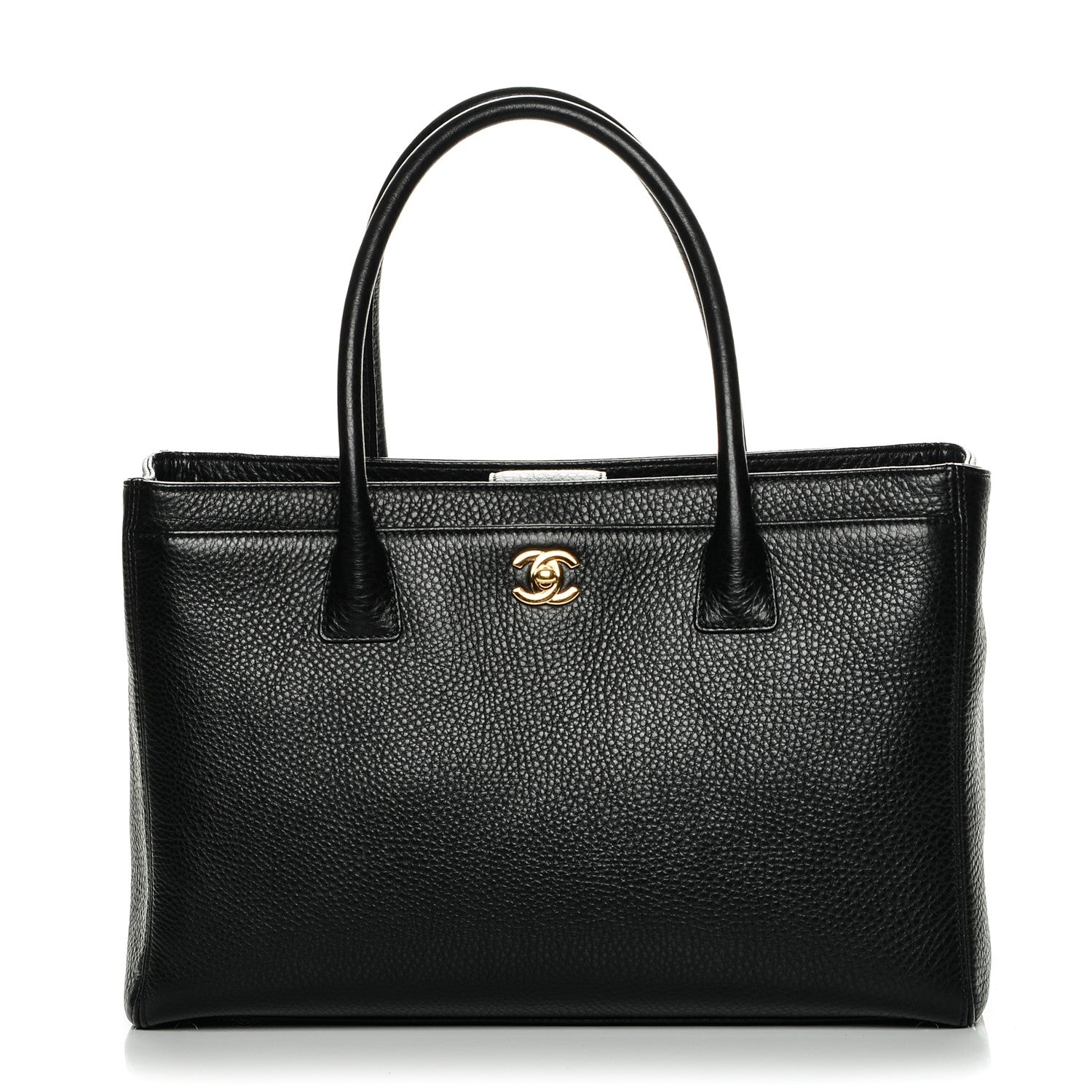 Chanel Calfskin Cerf Executive Shopper Tote Black 1 of 7