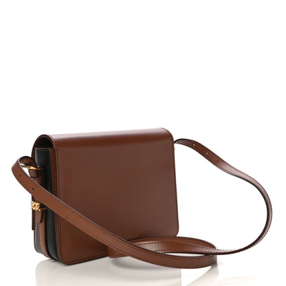 Burberry Smooth Calfskin Two Tone Small Grace Bag Malt Brown Black 3 of 15