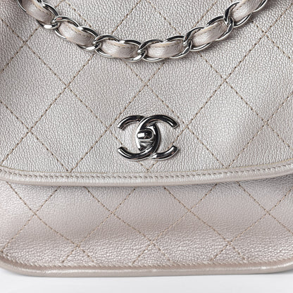 Chanel Metallic Calfskin Quilted Jungle Stroll Messenger Bag Gold 10 of 12