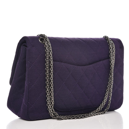 Chanel Jersey Quilted 2.55 Reissue 227 Flap Dark Purple 3 of 8
