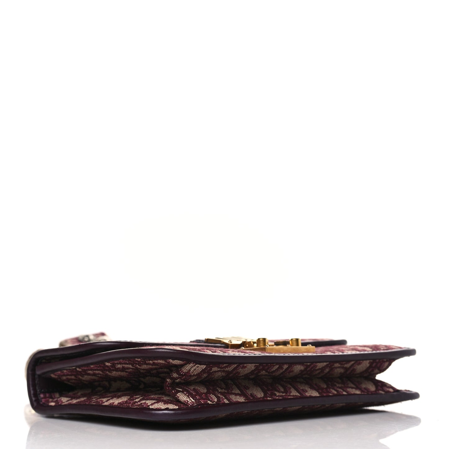 Oblique DiorAddict Flap Bag Burgundy
