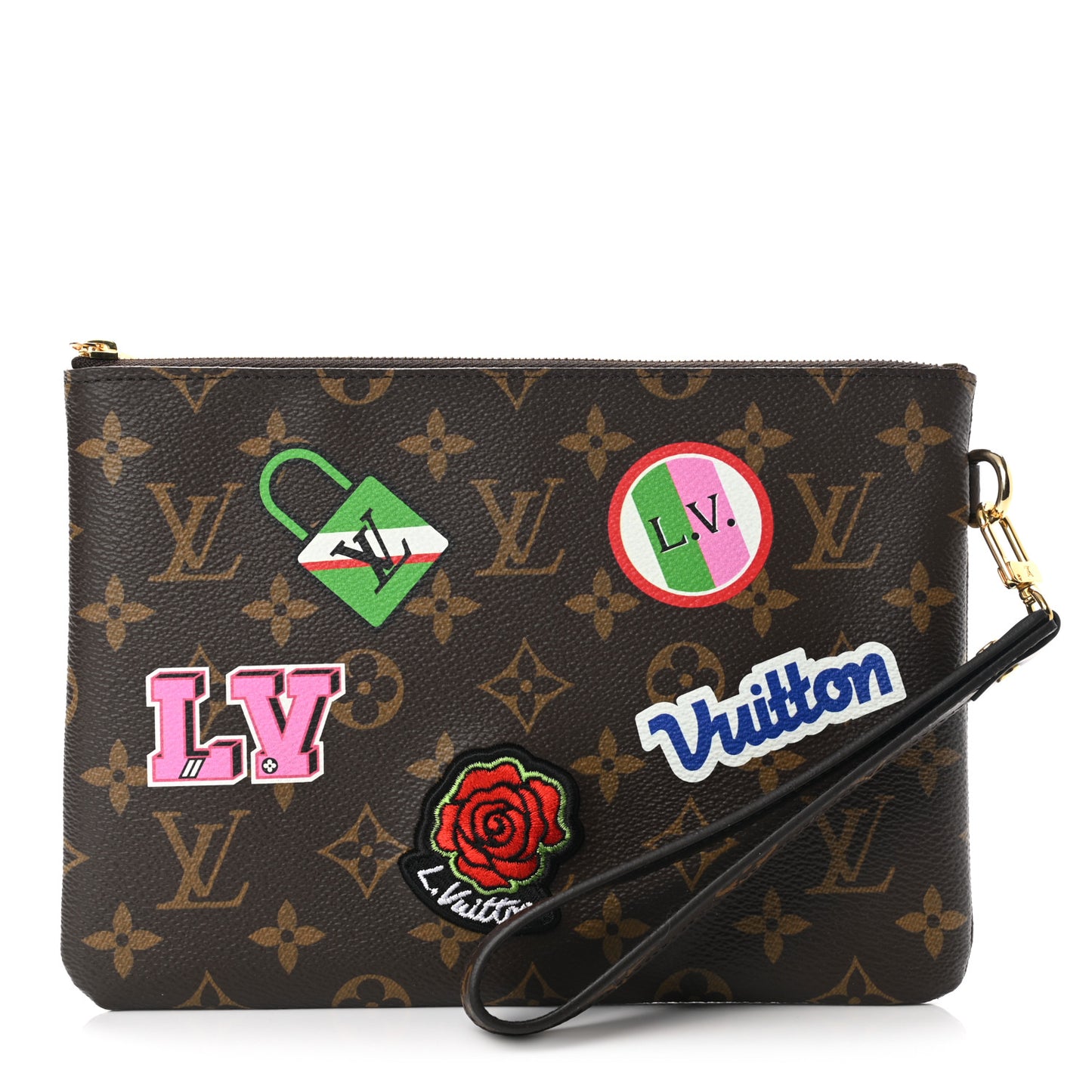 Monogram Travel Stickers City Pouch