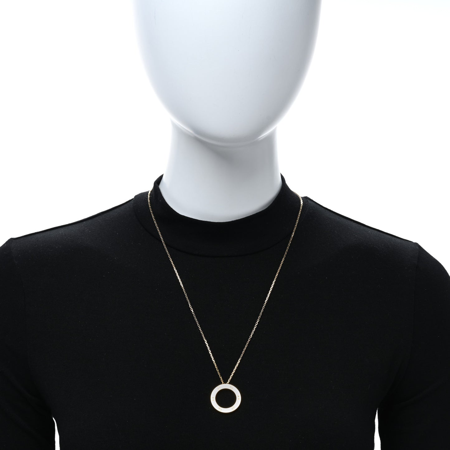 18K Yellow Gold LOVE Pendant Necklace