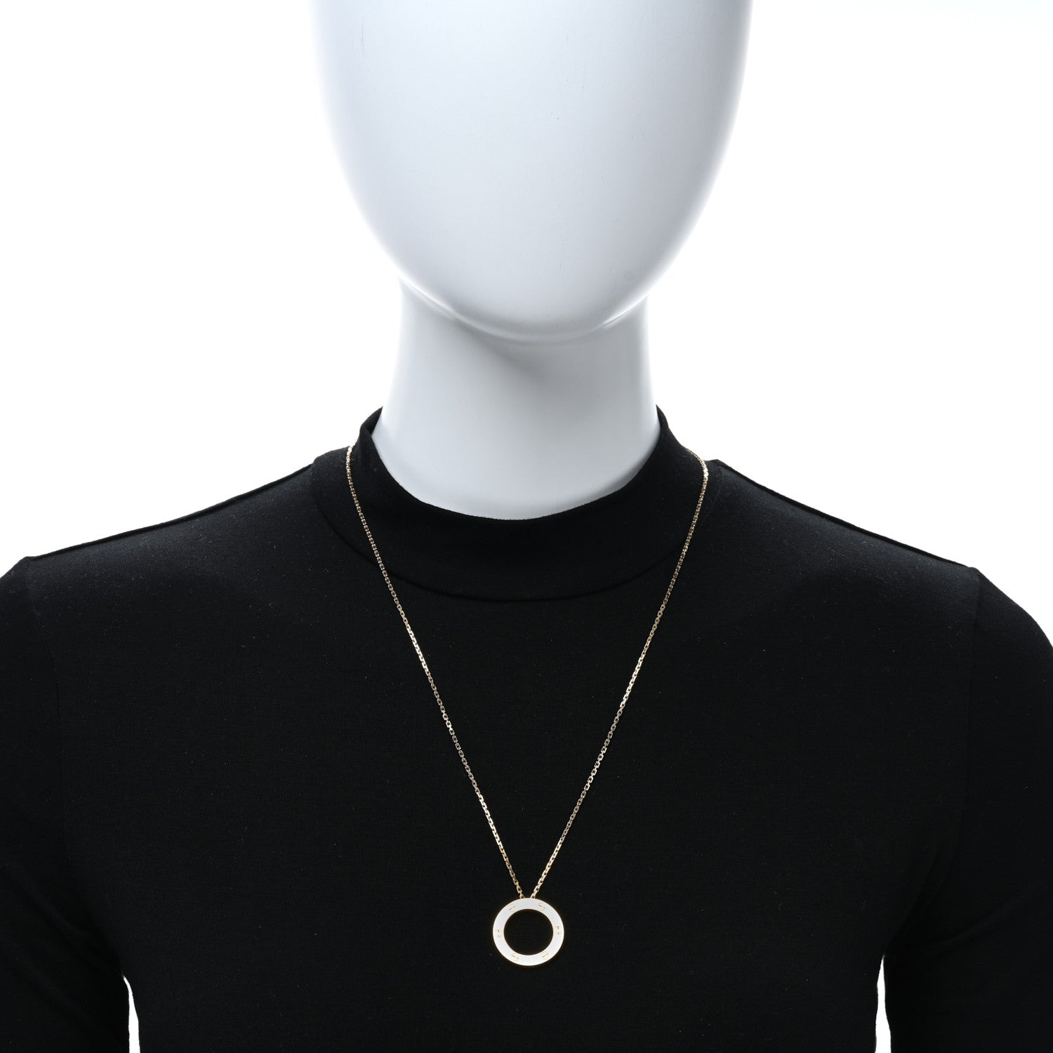 Cartier 18K Yellow Gold LOVE Pendant Necklace 3 of 7