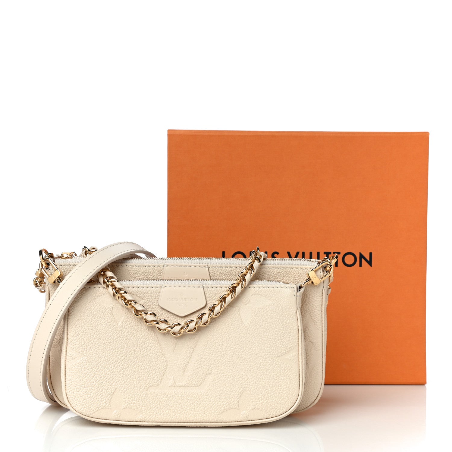 Louis Vuitton Empreinte Monogram Giant Multi Pochette Accessories Cream 13 of 13