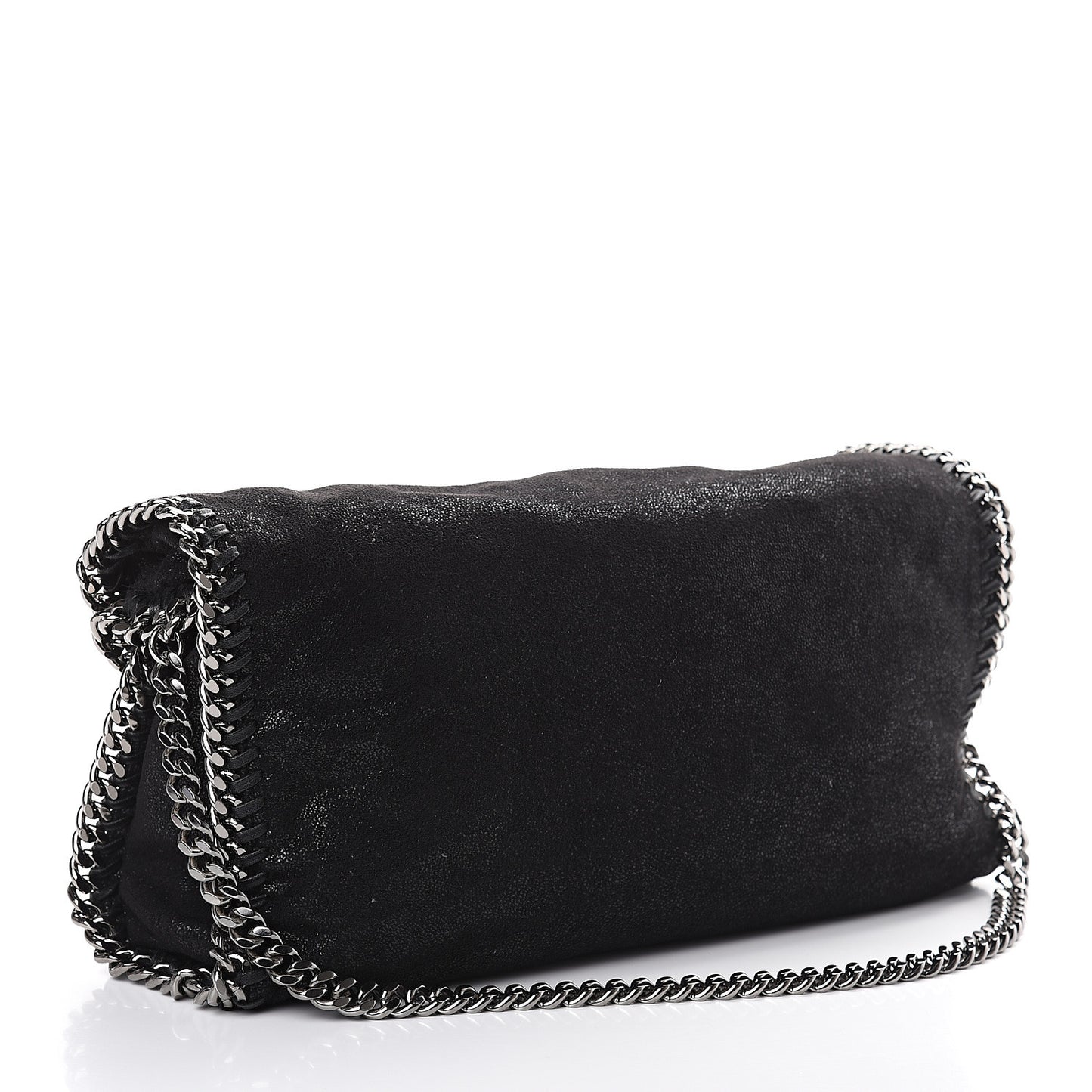 Shaggy Deer Falabella Fold Over Tote Black