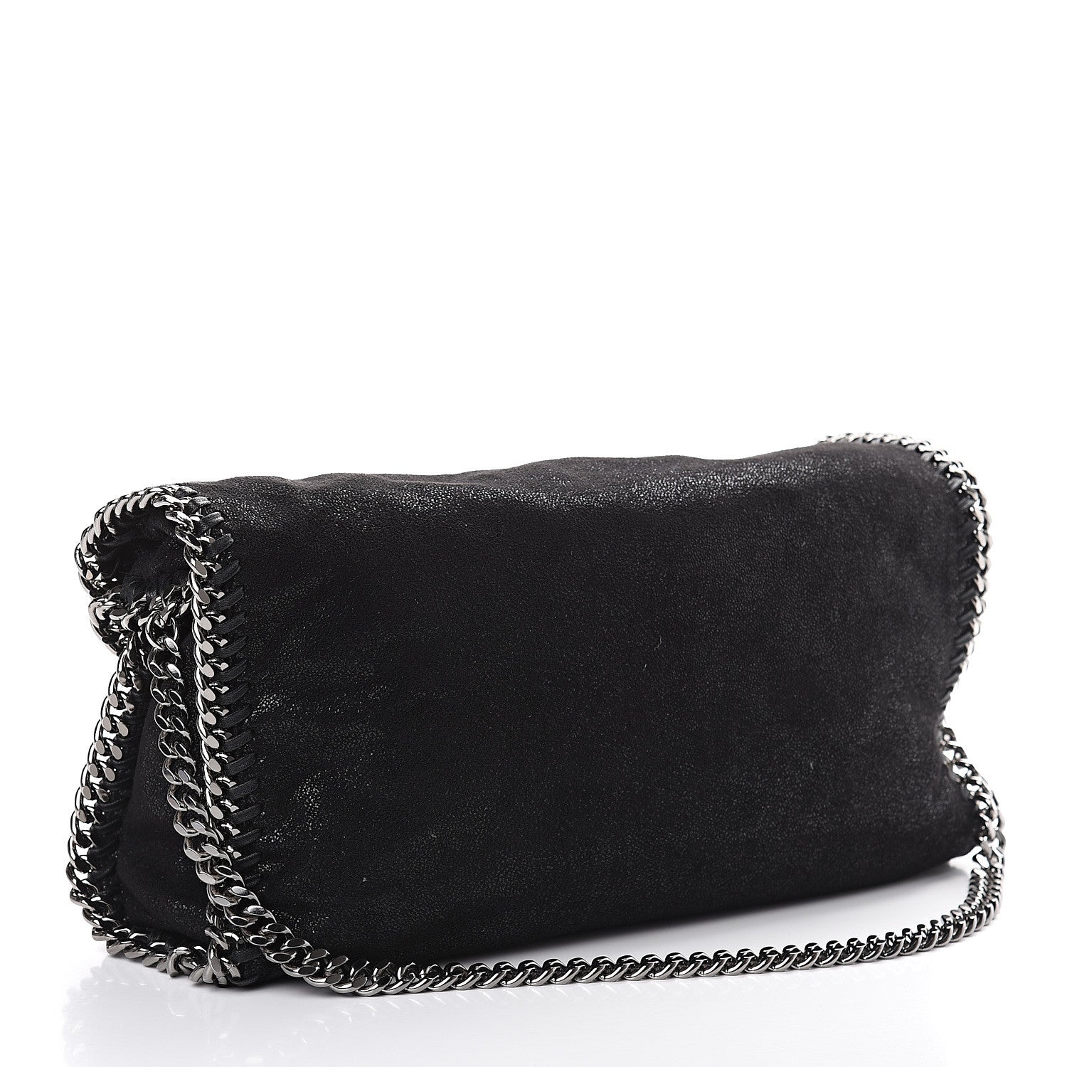 Stella McCartney Shaggy Deer Falabella Fold Over Tote Black 2 of 8