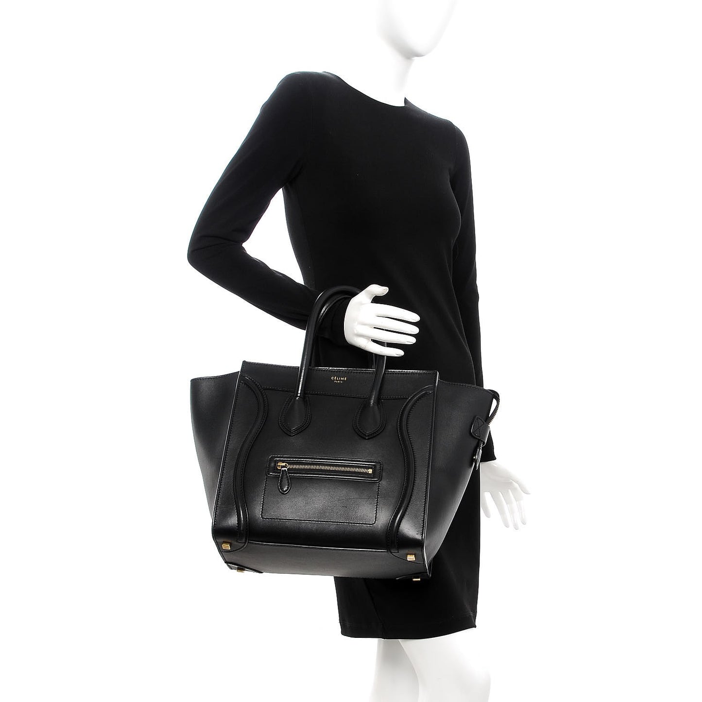 Smooth Calfskin Mini Luggage Black