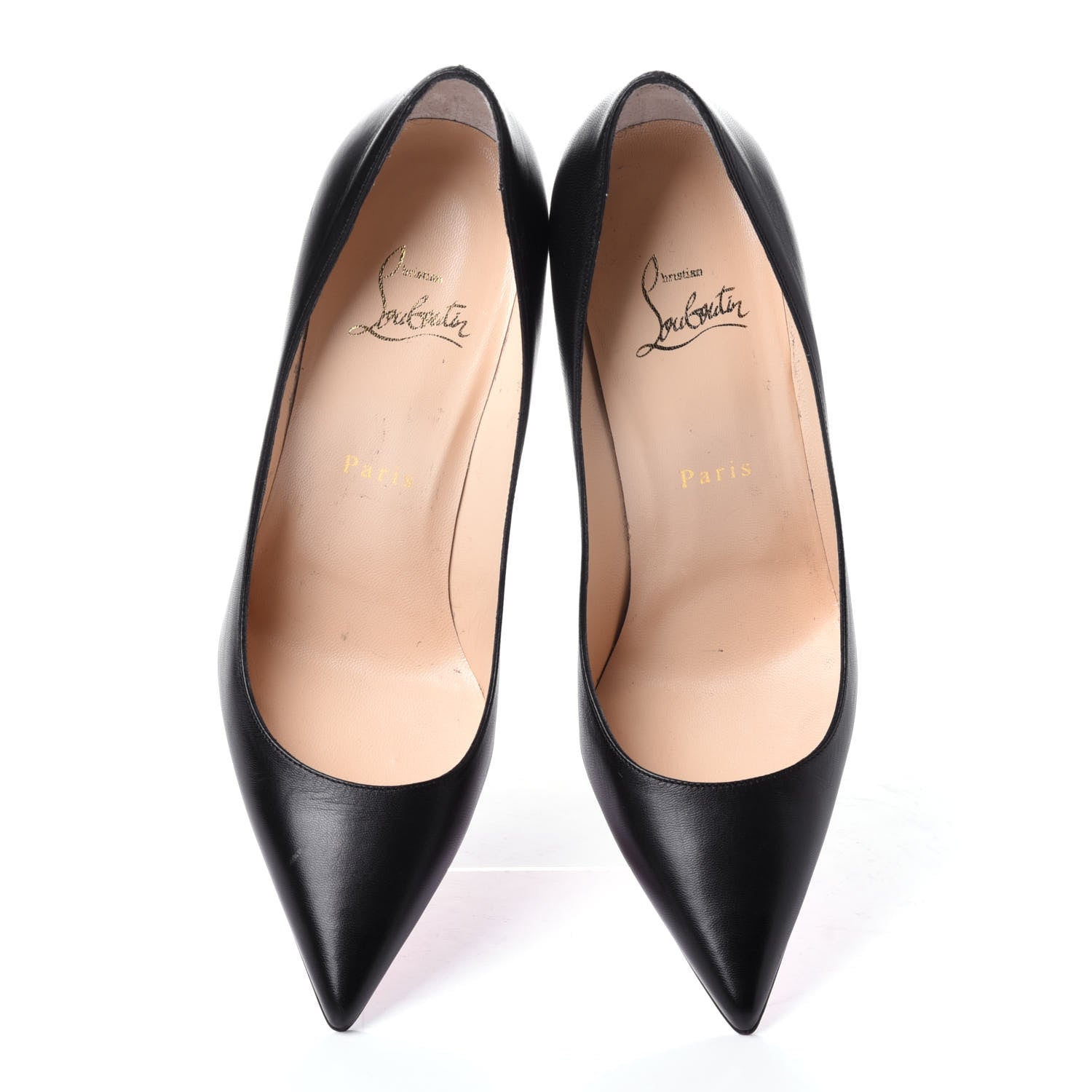 Christian Louboutin Kid Decollete 554 100 Pumps 38 Black 6 of 14
