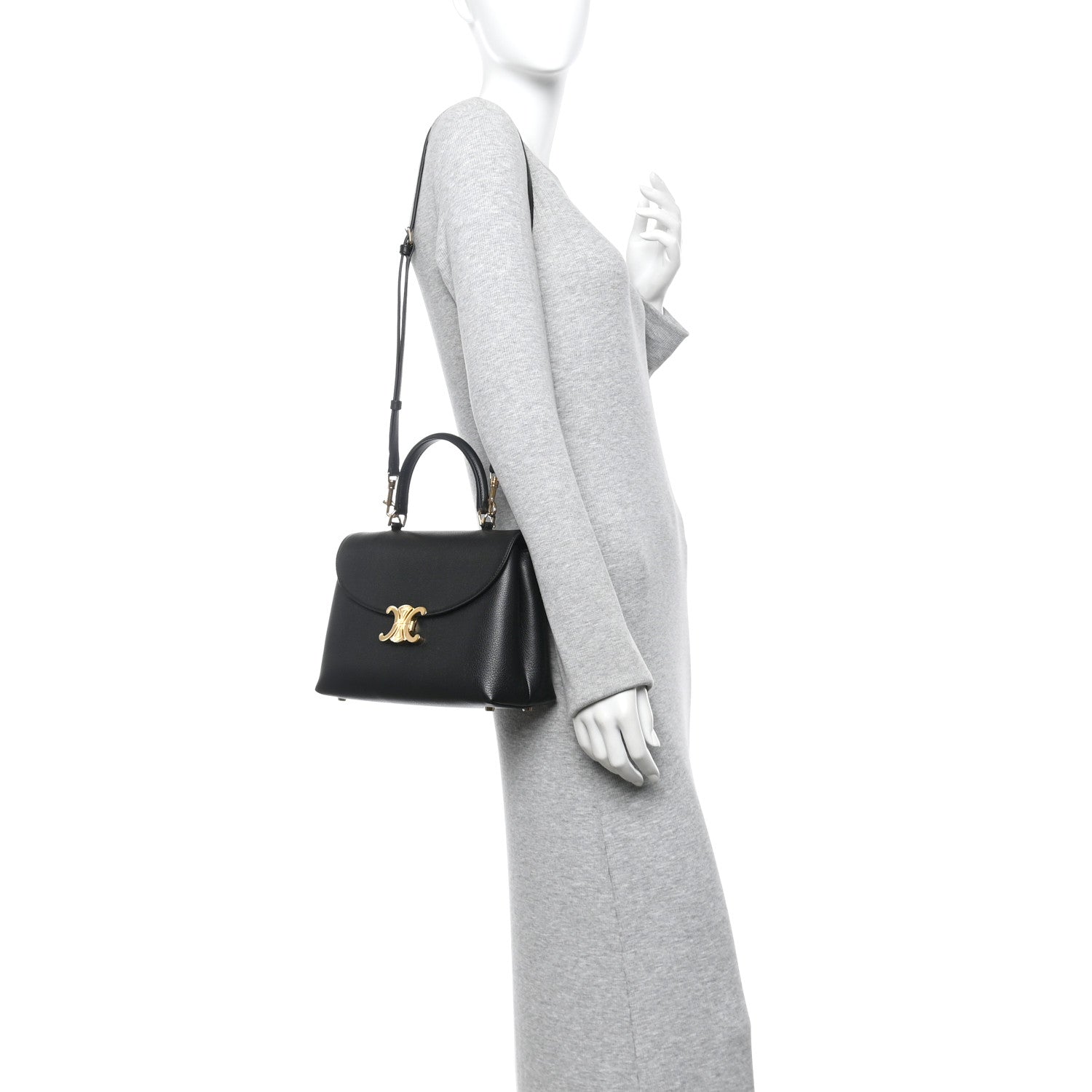 Celine Supple Calfskin Medium Nino Black 2 of 9
