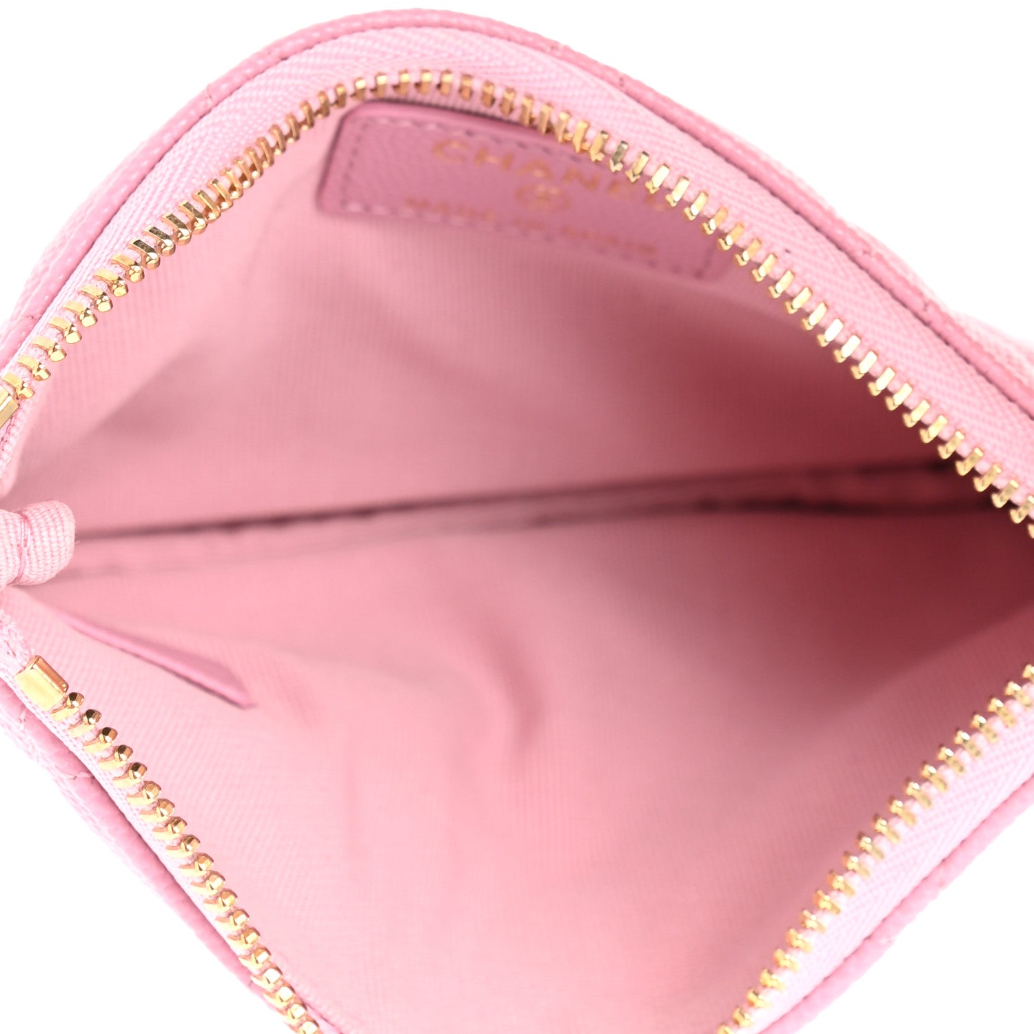 Chanel Caviar Quilted Small Cosmetic Case Pink 5 of 8