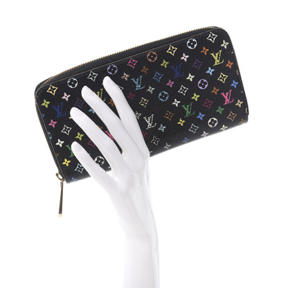 Louis Vuitton Monogram Multicolor Zippy Wallet Black Grenade 2 of 7