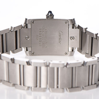 Cartier Stainless Steel 20mm Tank Francaise Quartz Watch 5 of 9