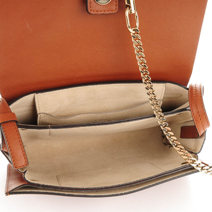 Chloe Suede Calfskin Small Faye Shoulder Bag Tobacco 5 of 7