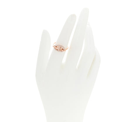 Hermes 18K Rose Gold Diamond Farandole Ring 52 6 2 of 6