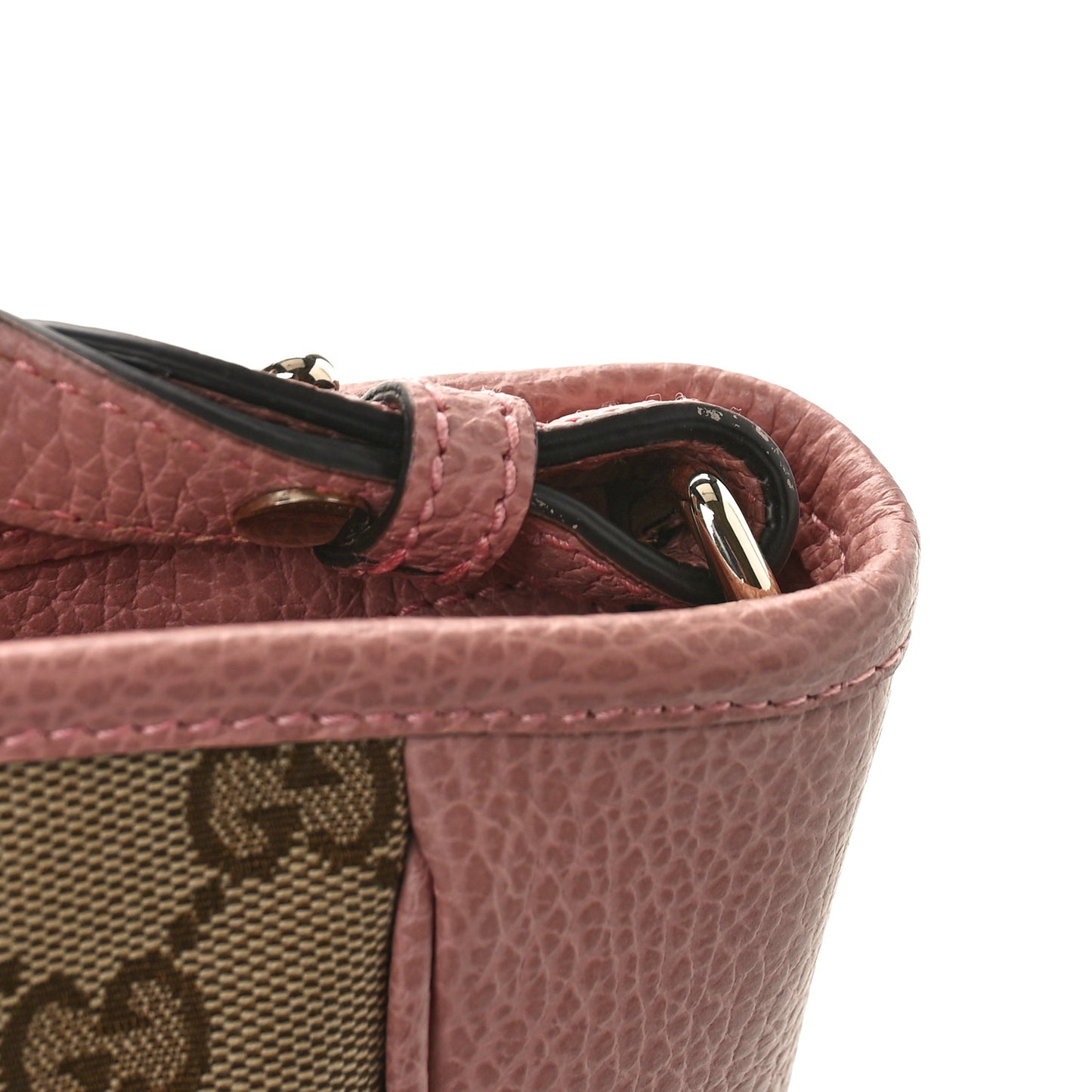 Monogram Small Bree Tote Beige Soft Pink
