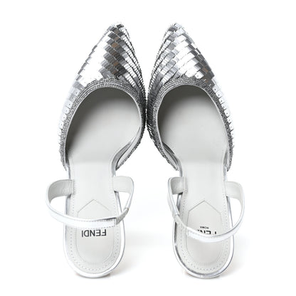 Fendi Crystal Fendi First Slingback Pump 37 39 Grigio 2 of 9
