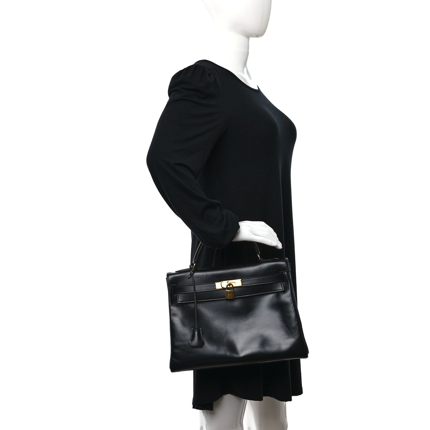 Hermes Box Kelly Retourne 32 Black 2 of 13