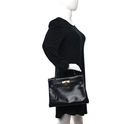 Hermes Box Kelly Retourne 32 Black 2 of 13