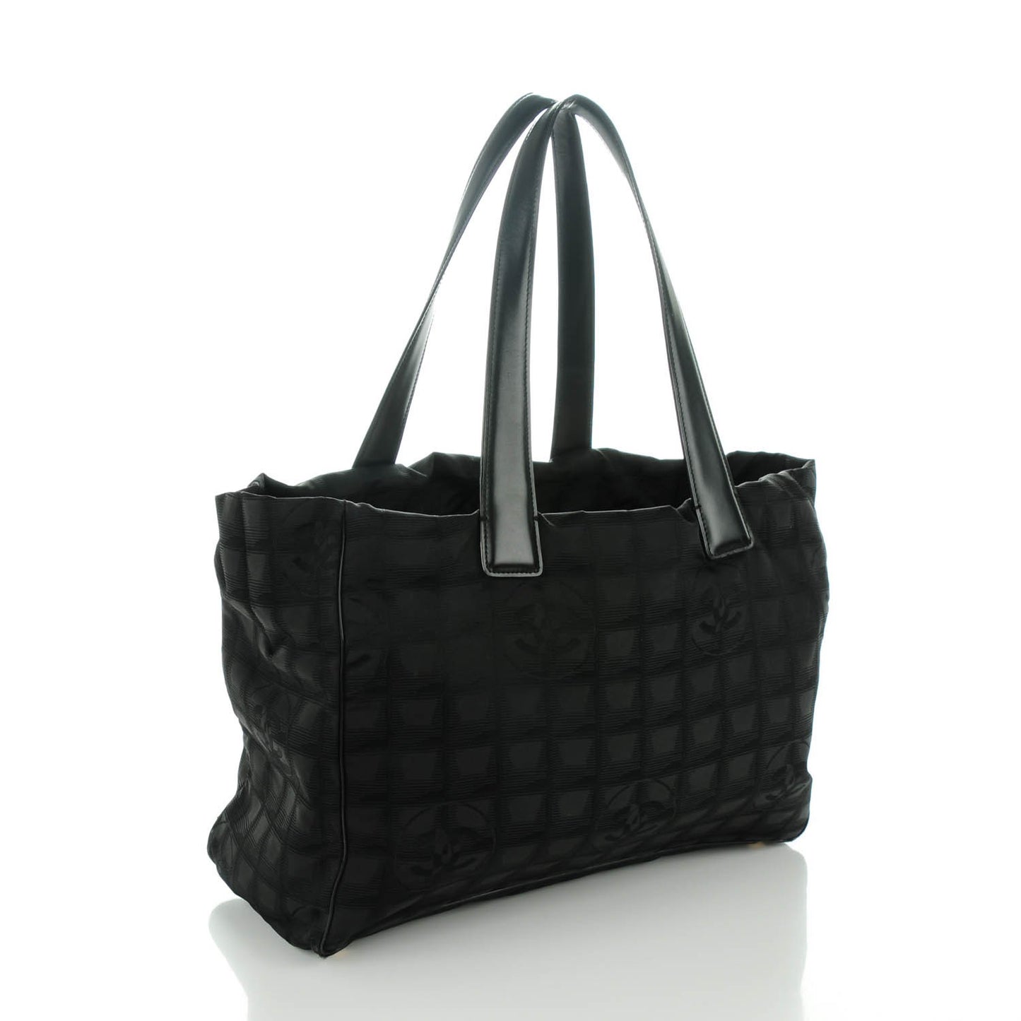 Nylon Medium Travel Tote Black