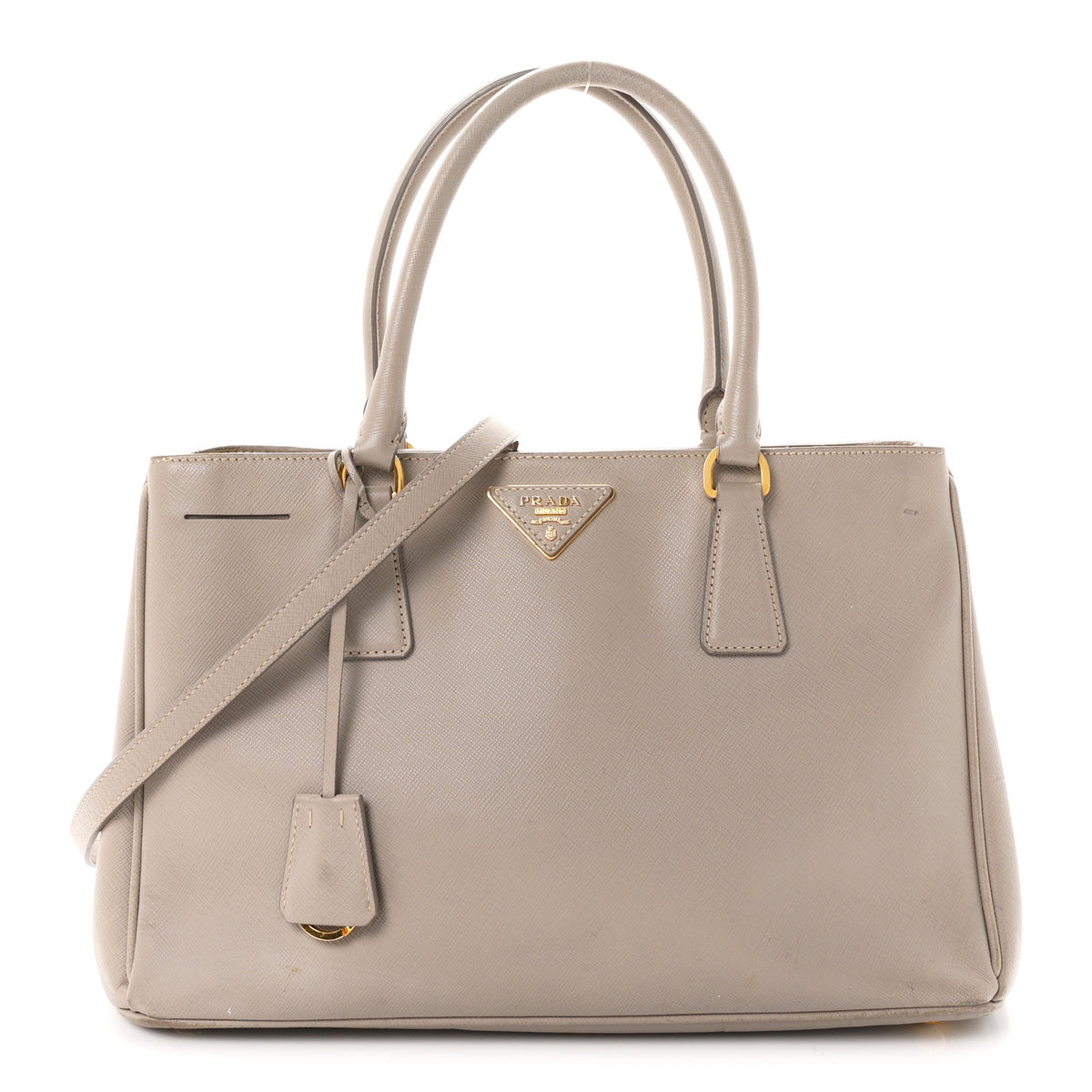 Prada Saffiano Lux Medium Tote Argilla 2 of 23