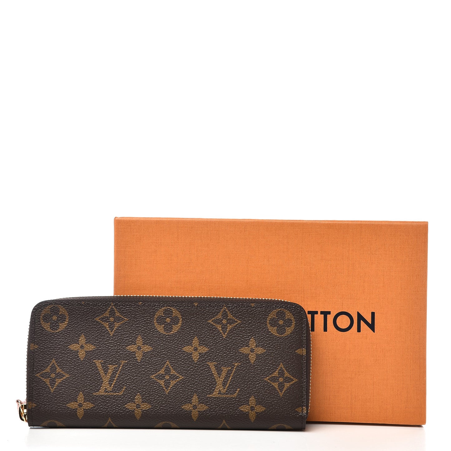 Monogram Clemence Wallet Rose Ballerine
