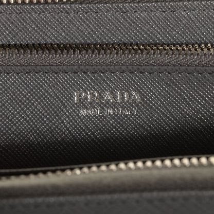 Prada Saffiano Metal Zip Around Wallet Marmo 6 of 7