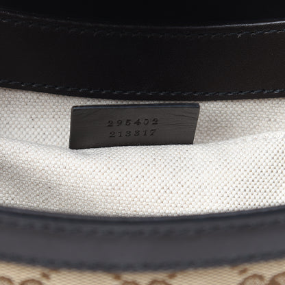 Gucci Monogram Margaux Calfskin Medium Emily Chain Shoulder Bag Beige Ebony Cocoa 7 of 15