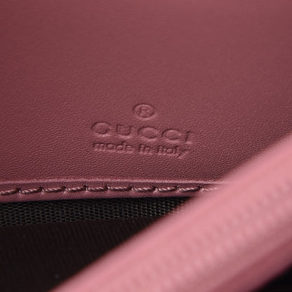 Gucci Guccissima Signature Icon Continental Wallet Carmine Rose 6 of 9