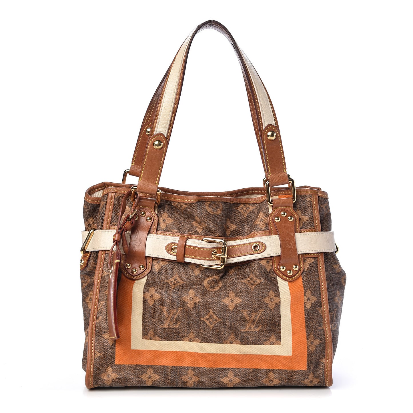 Monogram Rayures Tisse Sac PM
