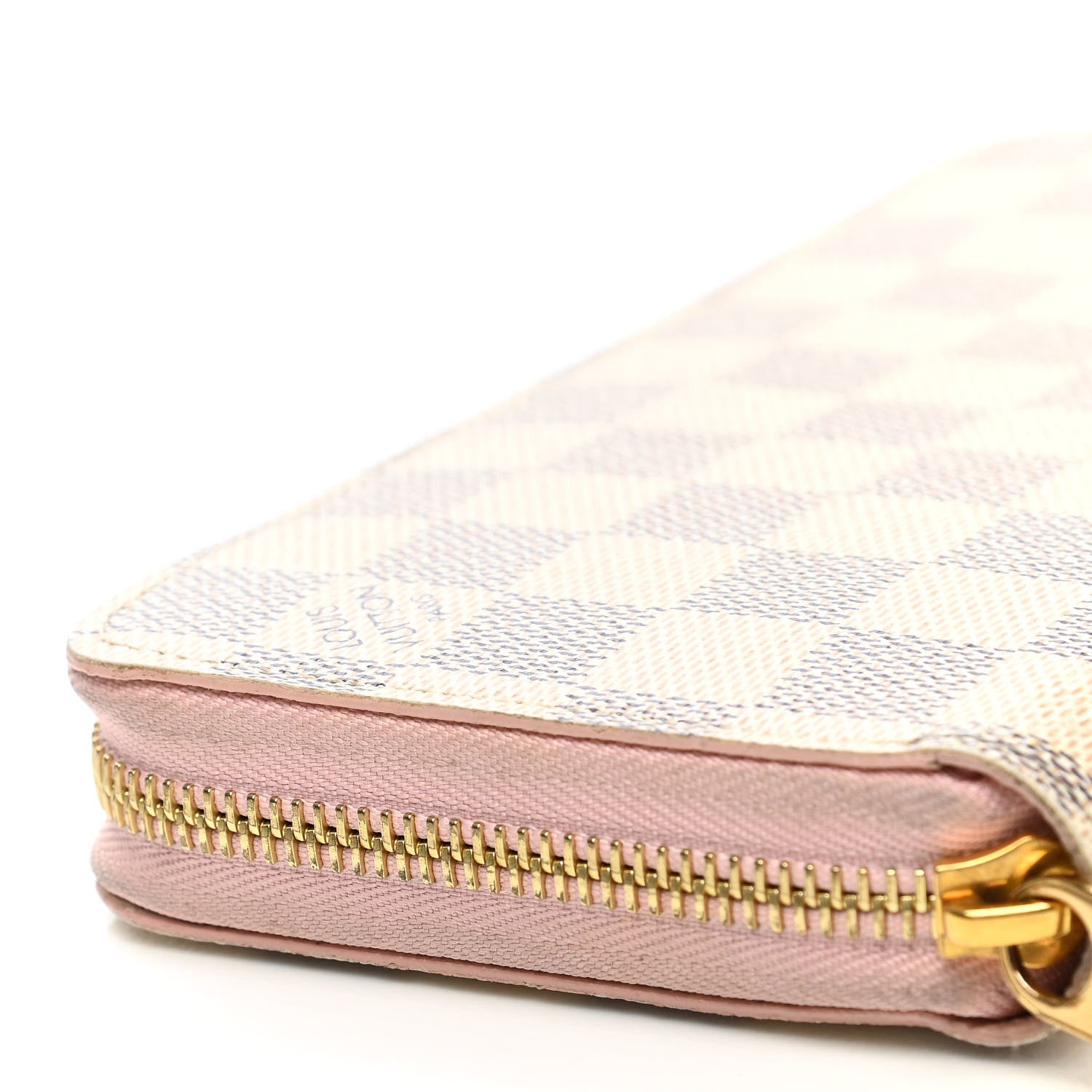 Louis Vuitton Damier Azur Zippy Wallet Rose Ballerine 8 of 11