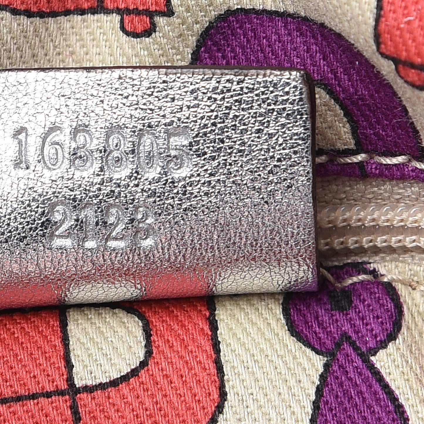 Guccissima Medium Princy Tote Silver
