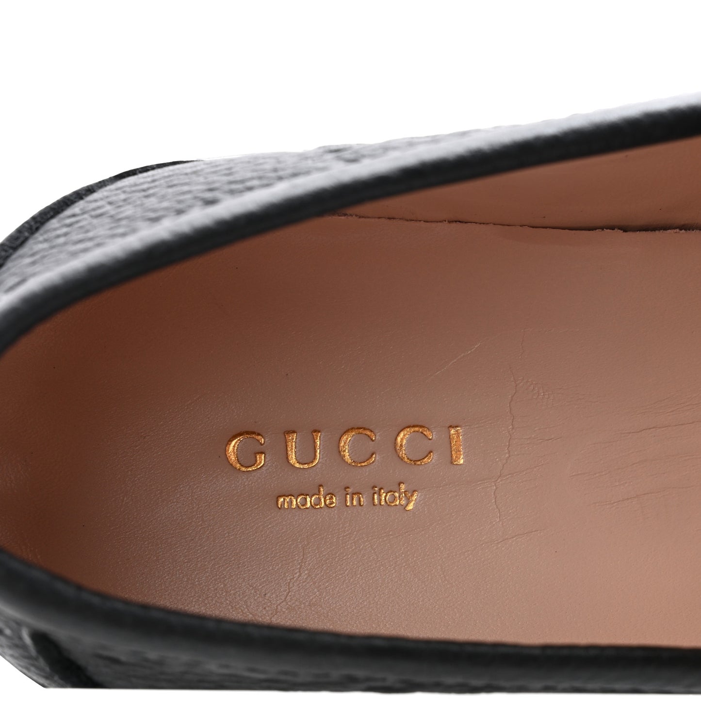 Piuma Calfskin Embossed Womens Platform Lug Sole Loafers 37.5 Black