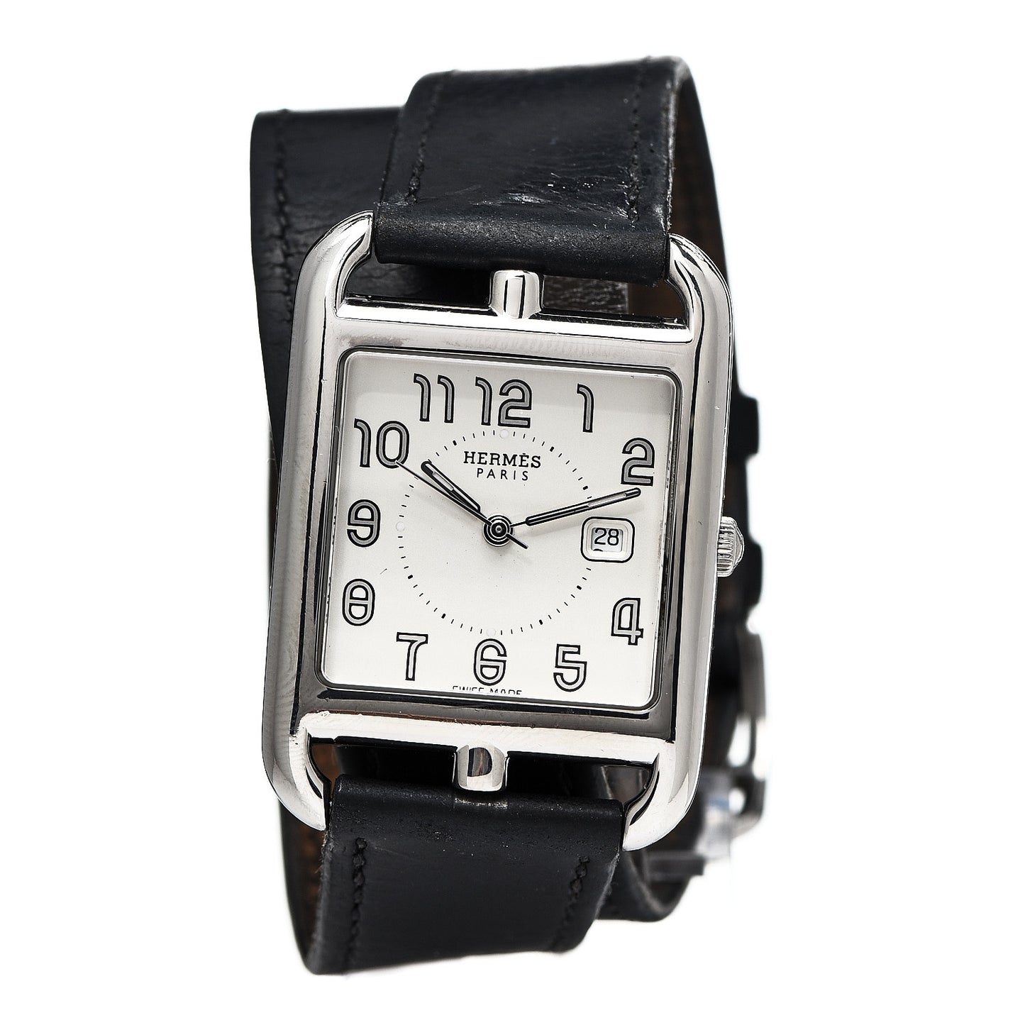 Stainless Steel Barenia 29mm Cape Cod Double Tour Quartz Watch Noir