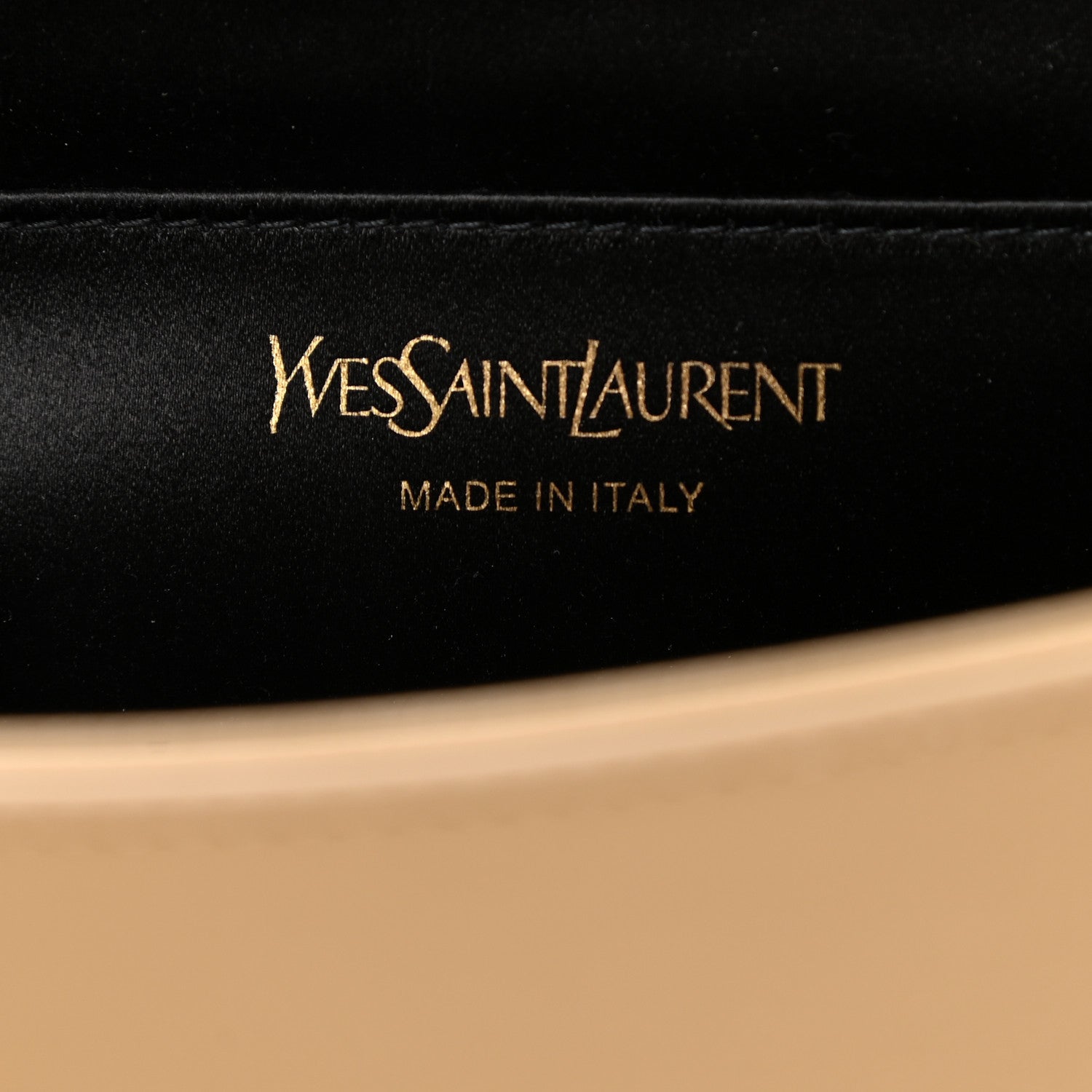 Saint Laurent Calfskin Monogram Large Belle De Jour Clutch Beige 7 of 8