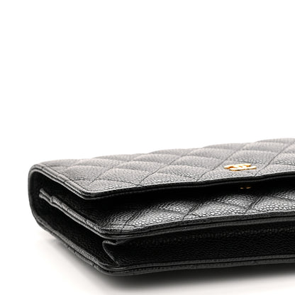 Chanel Caviar Quilted Wallet On Chain WOC Black 10 of 12