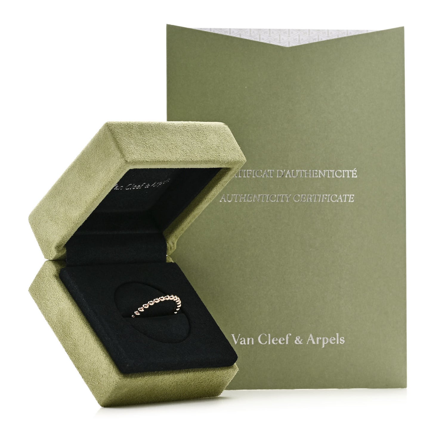 18K Rose Gold Medium Perlee Ring 61 9.5