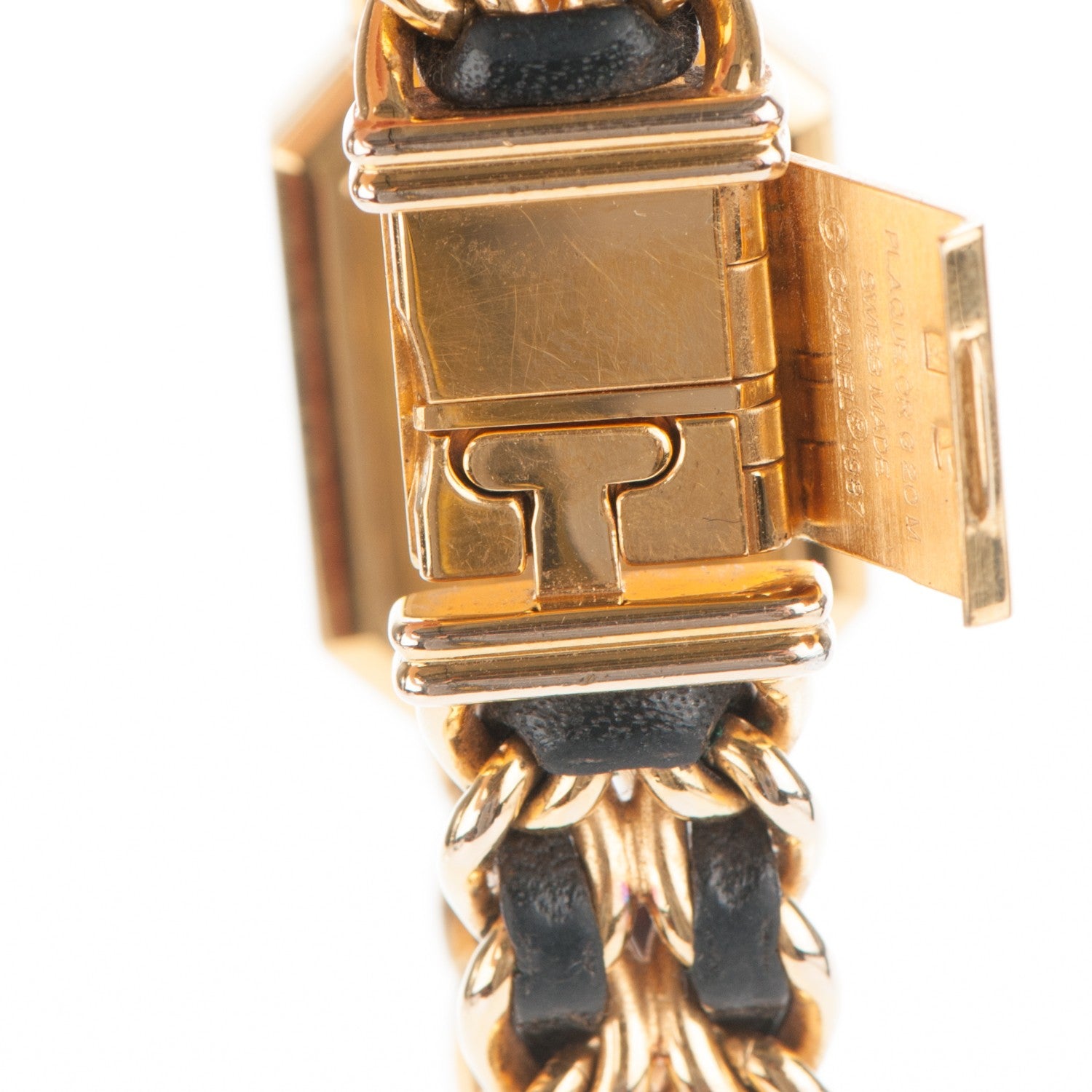 Chanel Stainless Steel Lambskin 20mm Chain Premiere Quartz Watch Gold S 8 of 8